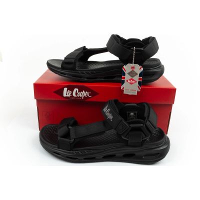 10. Lee Cooper Herrenschuhe mit Klettverschluss für den Sommer, leicht, schwarz