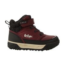 Lee Cooper burgunderrote, gefütterte Stiefeletten
