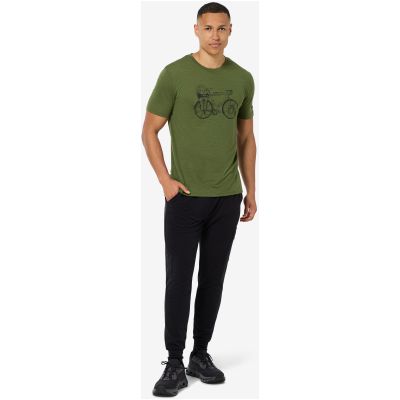 3. Herren-T-Shirt SUPER.NATURAL M WANDER WHEEL TEE grün