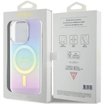 8. Guess GUHMP15XHITSU iPhone 15 Pro Max 6,7" lila/lila Hardcase IML Iridescent MagSafe