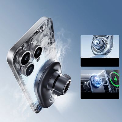 13. Baseus PrimeTrip VC1 Pro Magnethalterung mit Qi2-Induktionsladegerät für Lüftungsschlitze – Schwarz
