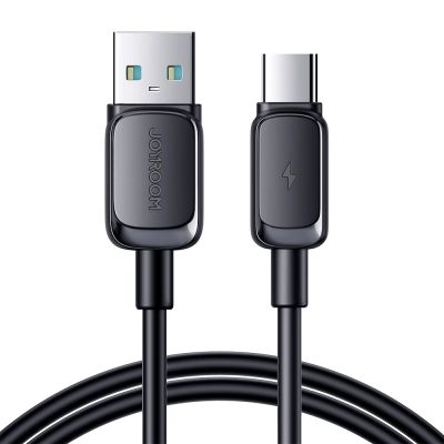 3. Joyroom Multi-Color Series A14 USB-A/USB-C 3A-Kabel 1,2 m – Schwarz