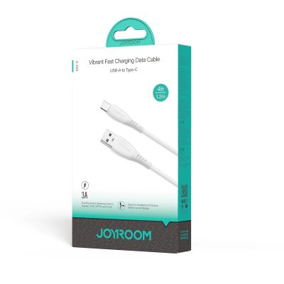 3. Joyroom S-A59 Vibrant Series 3A USB-A- auf USB-C-Kabel, 1,2 m, weiß