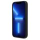 5. BMW Silikonhülle mit blauen und roten Streifen aus der M-Kollektion für iPhone 15 Pro Max – Schwarz