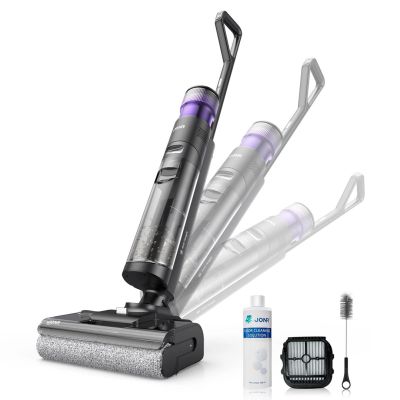 5. Jonr ED12 PRO MAX Akku-Staubsauger, beutellos, Nass- und Trockensauger, Grau, 4 Ah