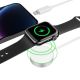 3. Tech-Protect UltraBoost 2in1 magnetisches Ladegerät mit USB-C/ Lightning -Kabeln für Apple Watch 1,5 m – Weiß