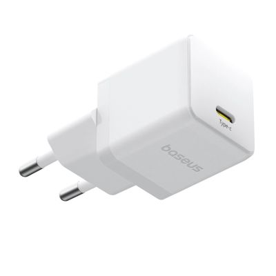 3. Baseus Palm 1C 20W Wandladegerät (mit Baseus Mini White USB-C 60W (20V/3A) 1m Kabel) - Weiß