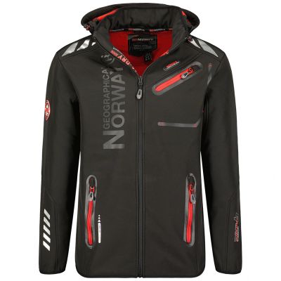Geographical Norway Softshelljacke Royaute DB 068 M WY2000H/GN/Schwarz / Rot