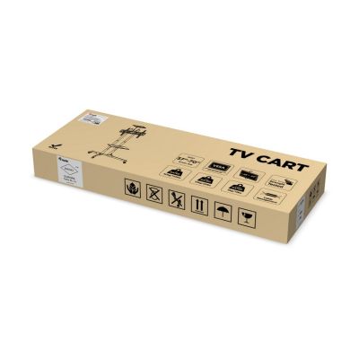 6. Equip Bodenstandhalter Bodenhalter 37-70/50kg 1TFT 2Ablagen Höhe schwarz
