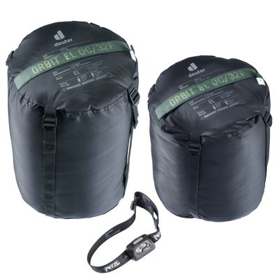 6. Deuter Orbit EL 0C/32F Mumienschlafsack für Erwachsene, Material: Polyethylensulfon (PES), Ripstop, Grün