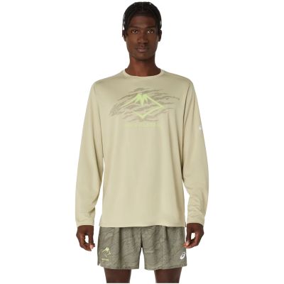 ASICS Fujitrail Logo LS Top 2011D391-300 Grün L