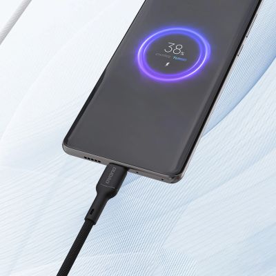 4. Dudao L9T 5A USB-A - USB-C Kabel 1m - Schwarz