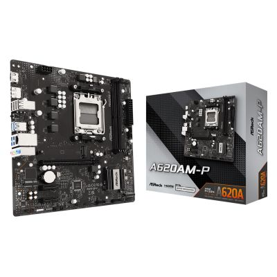 2. Asrock A620AM-P AMD A620A Sockel AM5 Micro-ATX