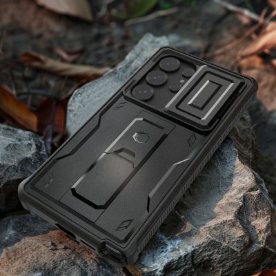 7. Tech-Protect Kevlar Cam+ Hülle für Samsung Galaxy S25 Ultra - Schwarz