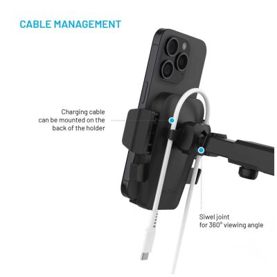3. FIXED FIXICQ-XXL-BK Passive Halterung für Mobiltelefone/Smartphones, Schwarz