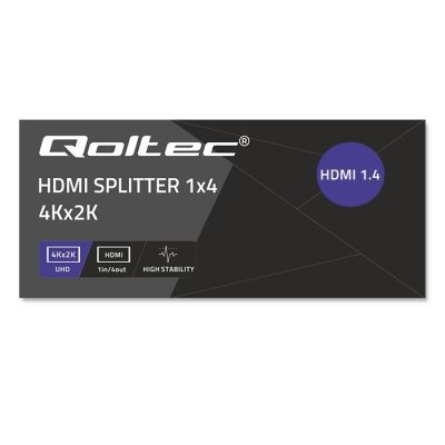 6. QOLTEC Splitter 4xHDMI 4Kx2K | 3,4 GB/s