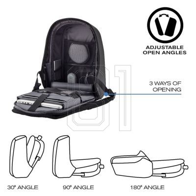 4. XD DESIGN ANTI-DIEBSTAHL-RUCKSACK BOBBY HERO REGULAR SCHWARZ P/N: P705.291