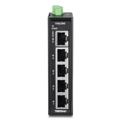 2. Trendnet TI-ELC50 Netzwerk-Switch, unmanaged Fast Ethernet (10/100), Schwarz