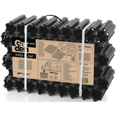 8. DRIVE-IN-/PARKGRILL 5-TEILIG SCHWARZ