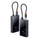 4. Baseus PioneerJoy 4xUSB-A 3.0 USB-C Hub – Grau
