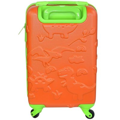 7. PROWORLD KINDER-REISEKOFFER 18 ZOLL - ORANGE (DINO)