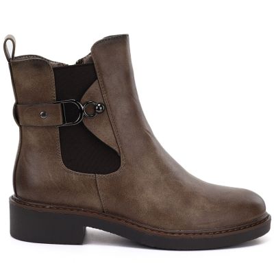 2. Damen-Ankle-Boots, gefüttert, braun, M.Daszyński SA252-7