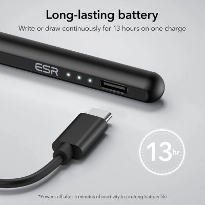 7. ESR Digital+ Magnetischer Eingabestift für iPad – Schwarz