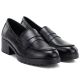 4. Schwarze Damen-Mokassins mit hohem Absatz, Potocki SZ12870