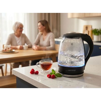 9. Esperanza Salto Angel EKK011K Wasserkocher (2200W 1,7l; schwarz)