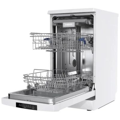3. Freistehender Geschirrspüler MPM-45-ZMF-01, 45 cm, automatisches Öffnen, Schnellprogramm 30 Minuten