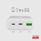 6. Powerbank SBS TTBB20000PD20W 20000 mAh 20W Power Delivery mit MicroUSB, USB-C, USB-A – Weiß