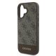 6. Guess 4G Bottom Stripe Case für iPhone 16 Plus 6,7" - Braun