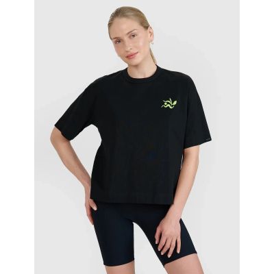 2. Damen-T-Shirt mit Aufdruck, regulär, Größe 4F 4FWSS25TTSHF1967-20S