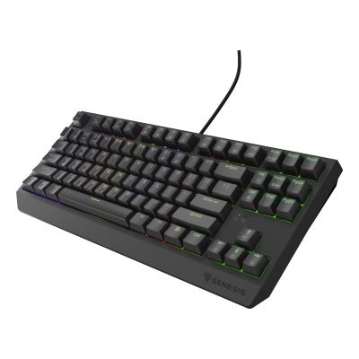 15. GENESIS Thor 230 TKL Gaming-Tastatur, USB, QWERTY, US-Englisch, Schwarz