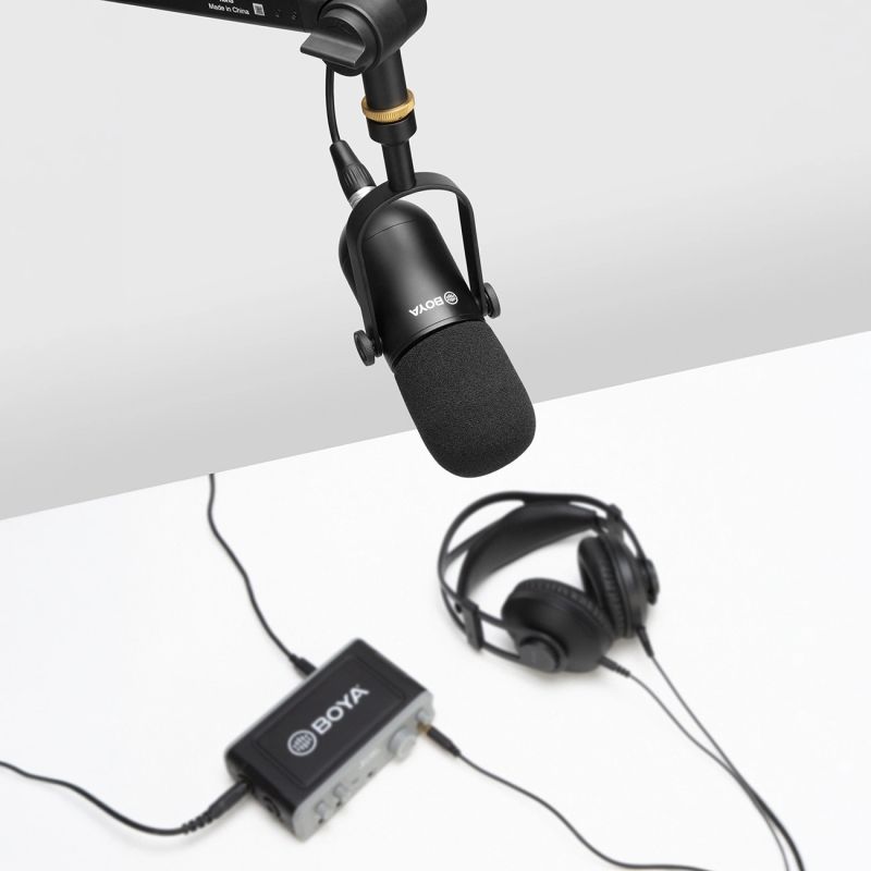 11. BOYA BY-DM500 Dynamisches XLR-Mikrofon mit Nierencharakteristik für Podcasts – Schwarz