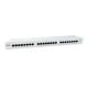 Ausstattung 19" Patchpanel 24xRJ45 Cat6 FTP 1U 250MHz RAL7035