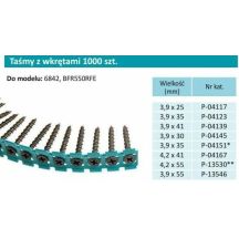 MAKITA KLEBEBAND MIT SCHRAUBEN 3,9x25mm FÜR METALL