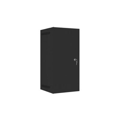 13. LANBERG Wandregalschrank 10" 12U 280x310 Schwarz, Metalltüren (Bausatz) WF10-2312-00B
