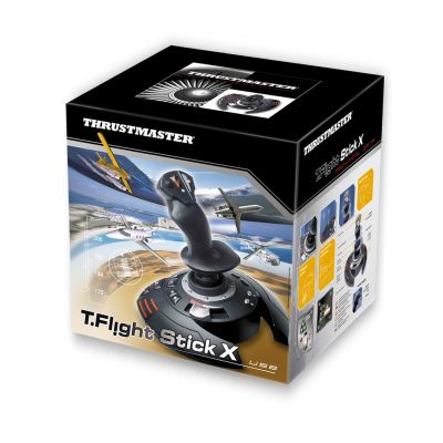 4. Thrustmaster T.Flight Stick X Schwarz, Rot, Silber USB-Analog-Joystick für PC und PlayStation 3