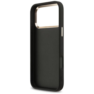 7. Guess 4G Big 4G Classic Logo Hülle für iPhone 17 Pro Max - Schwarz und Gold