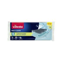 Vileda Pro Clean Profilschwamm mit Enzymen, 3 Stück.