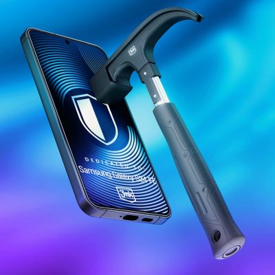 6. 3mk HardGlass Max Lite Schwarzes gehärtetes Glas für Samsung Galaxy S24 FE