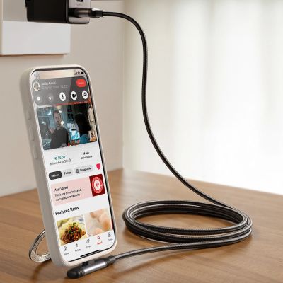 5. Joyroom S-A56 EnjoyX Series 90° USB-C - USB-C Kabel 60W 1,2m - schwarz