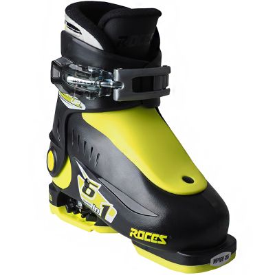 6. Roces Idea Up Skischuhe Schwarz und Limette Jr 450490 18