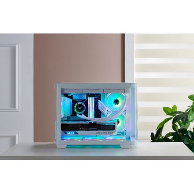 9. FSP Geh Mini S380-WA Micro-ATX/Mini-ITX Gehäuse in Weiß (Einzelhandel)