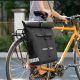 7. Rockbros Fahrradtasche mit Rucksackfunktion, wasserdicht, mit Helmbefestigung 18l - Schwarz
