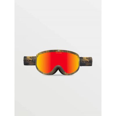 2. Volcom Footprints Snowboard-Winterbrille für Damen/Herren, Rot (VG0622303)