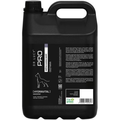 Dr. Lucy – PRO HYDRAVITAL 5 l – Feuchtigkeitsspülung mit Aloe, Seide und Weizenkeimen für Hunde und Katzen