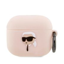 Karl Lagerfeld KLA3RUNIKP AirPods 3 Hülle pink/pink Silikon Karl Head 3D