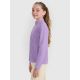 9. Mädchen-Slim-Fleecejacke mit Stehkragen 4F 4FJRAW25TFLEF434-51S